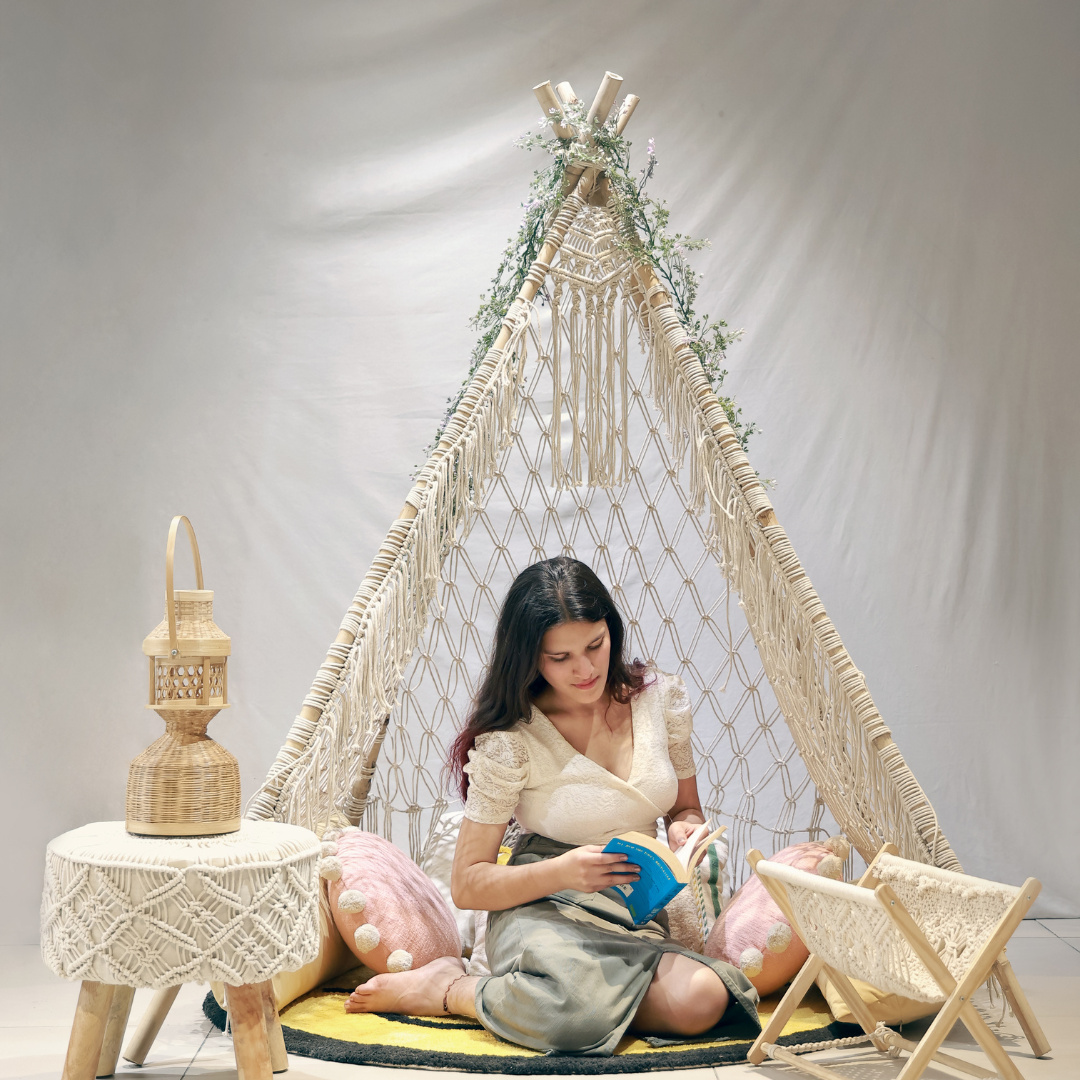 bamboo tent Shop Boho Retreat Bamboo Tent Set