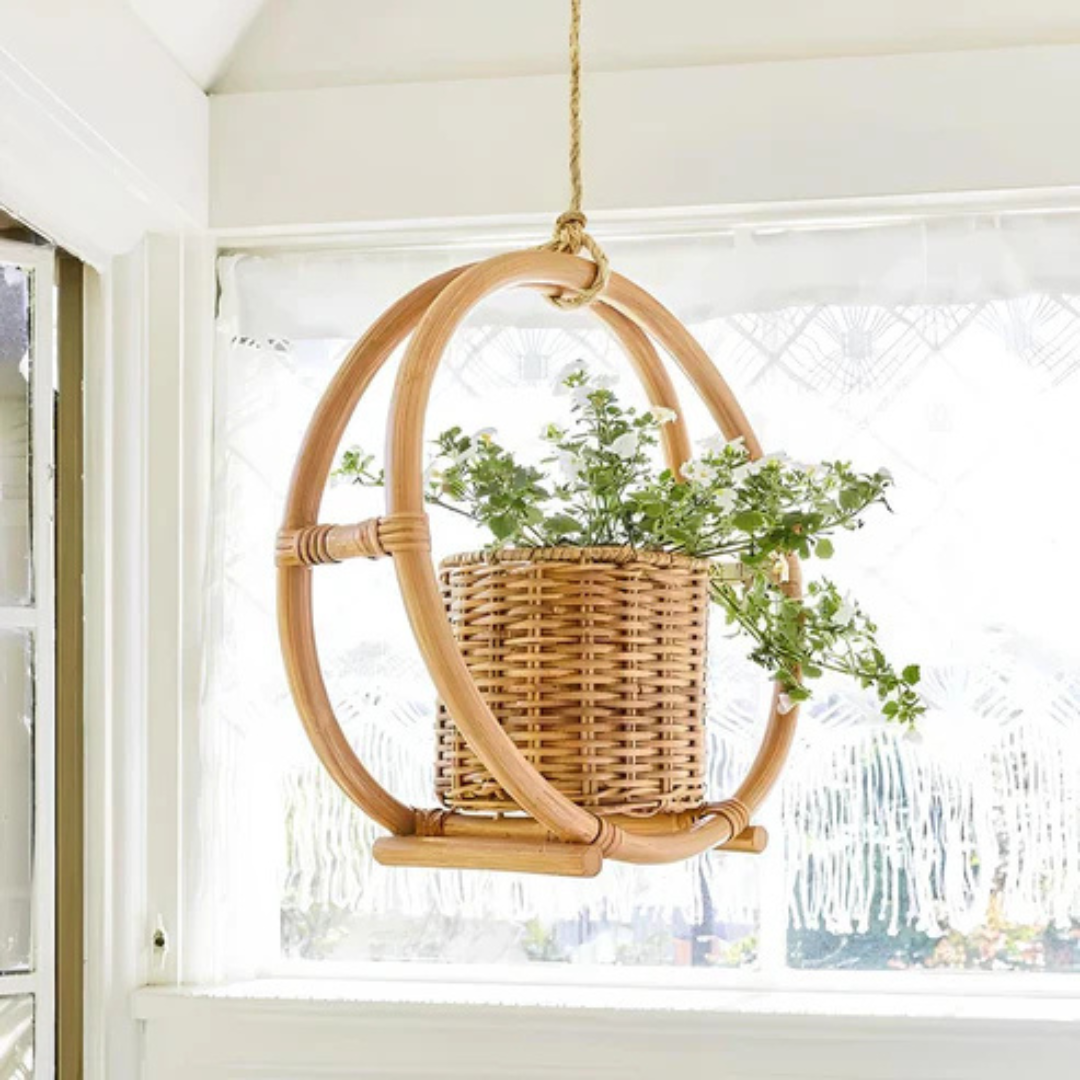 hanging planter boho Shop Weaving Hanging Cane Planter