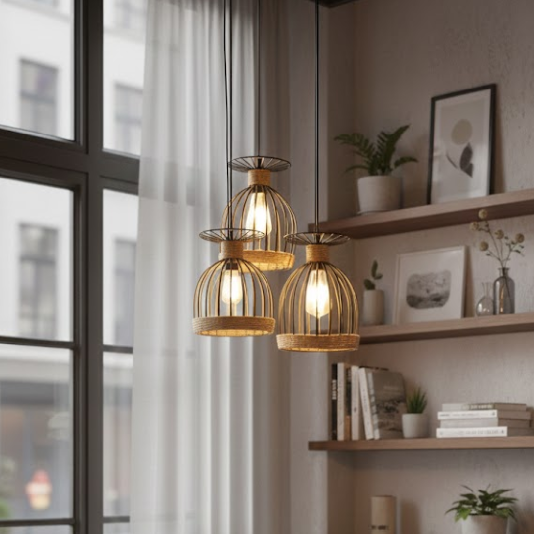 Aiden Cage Cluster Chandelier | Modern Industrial Pendant Light for ...