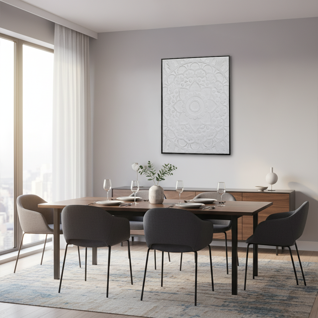Zen Mandala Textured Handmade Wall Textured Painting