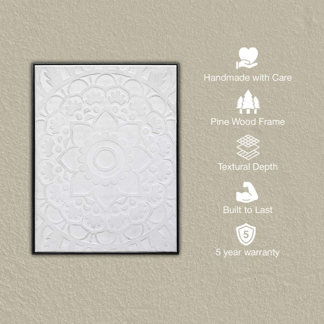 Zen Mandala Textured Handmade Wall Textured Painting