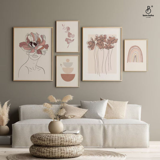 Pink Blush Fine Art (set of 5) - Bare Boho Living