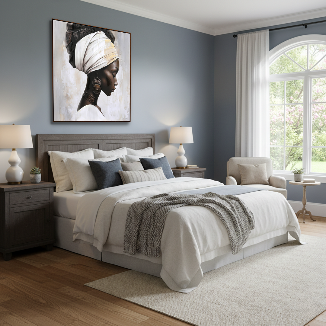 Golden Sovereign African Handmade Wall Painting