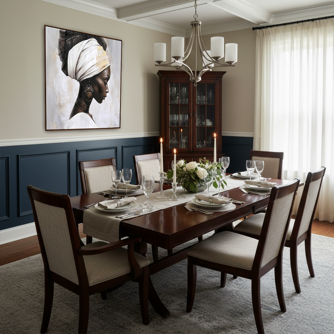 Golden Sovereign African Handmade Wall Painting