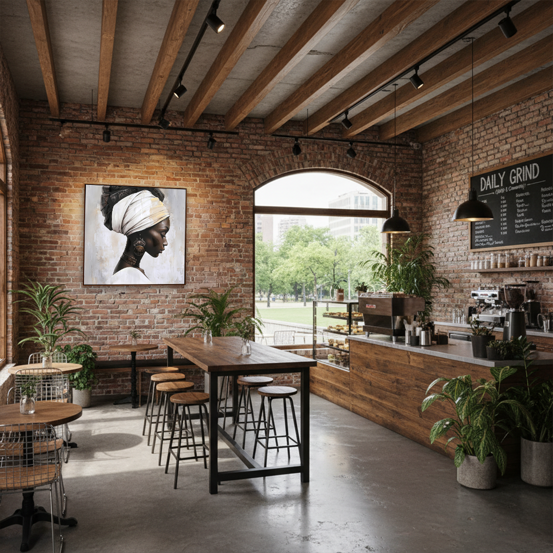 Golden Sovereign African Handmade Wall Painting