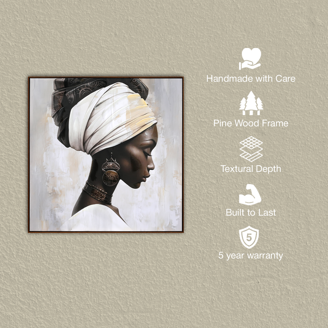 Golden Sovereign African Handmade Wall Painting