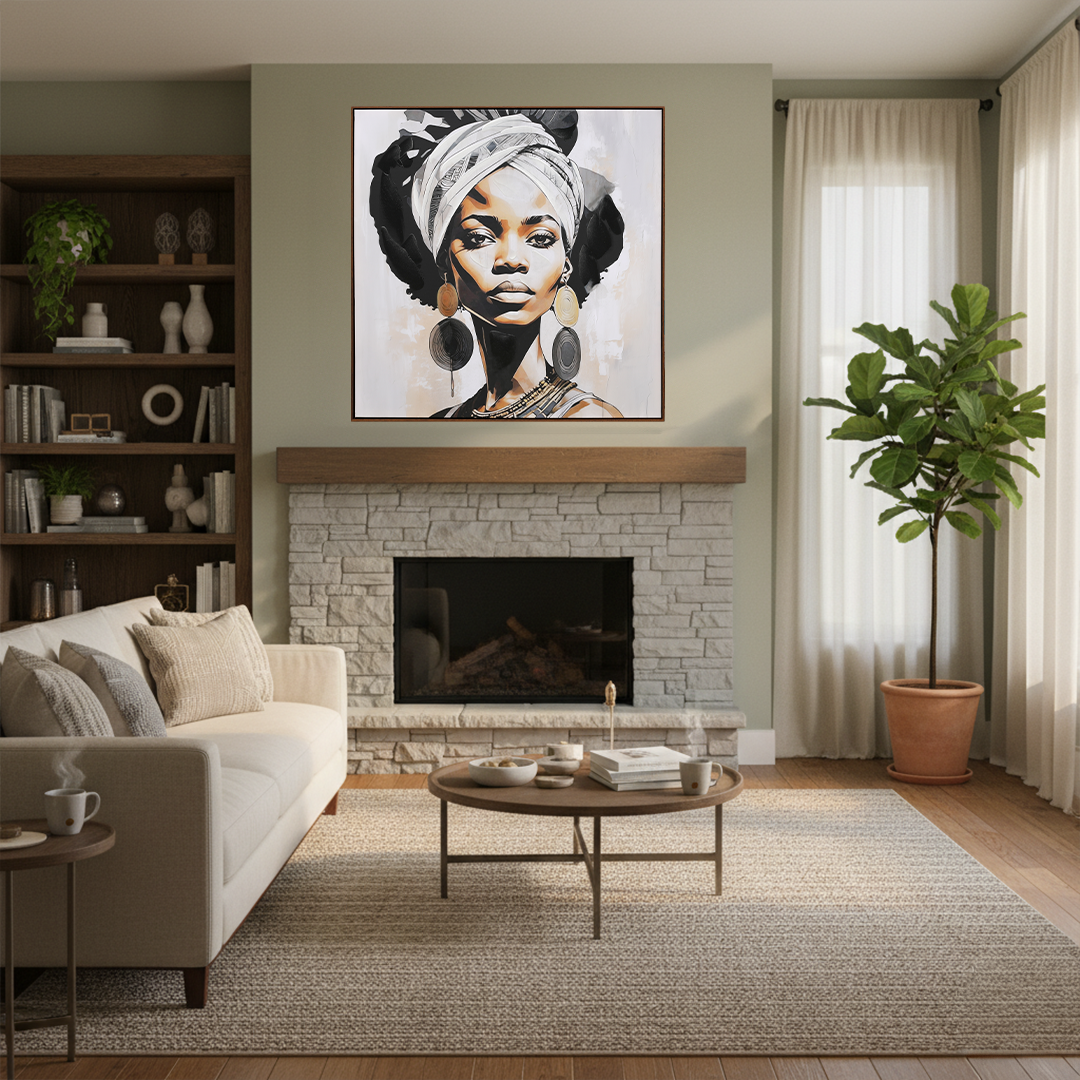 Auric Grace Handmade Textured Wall Painting