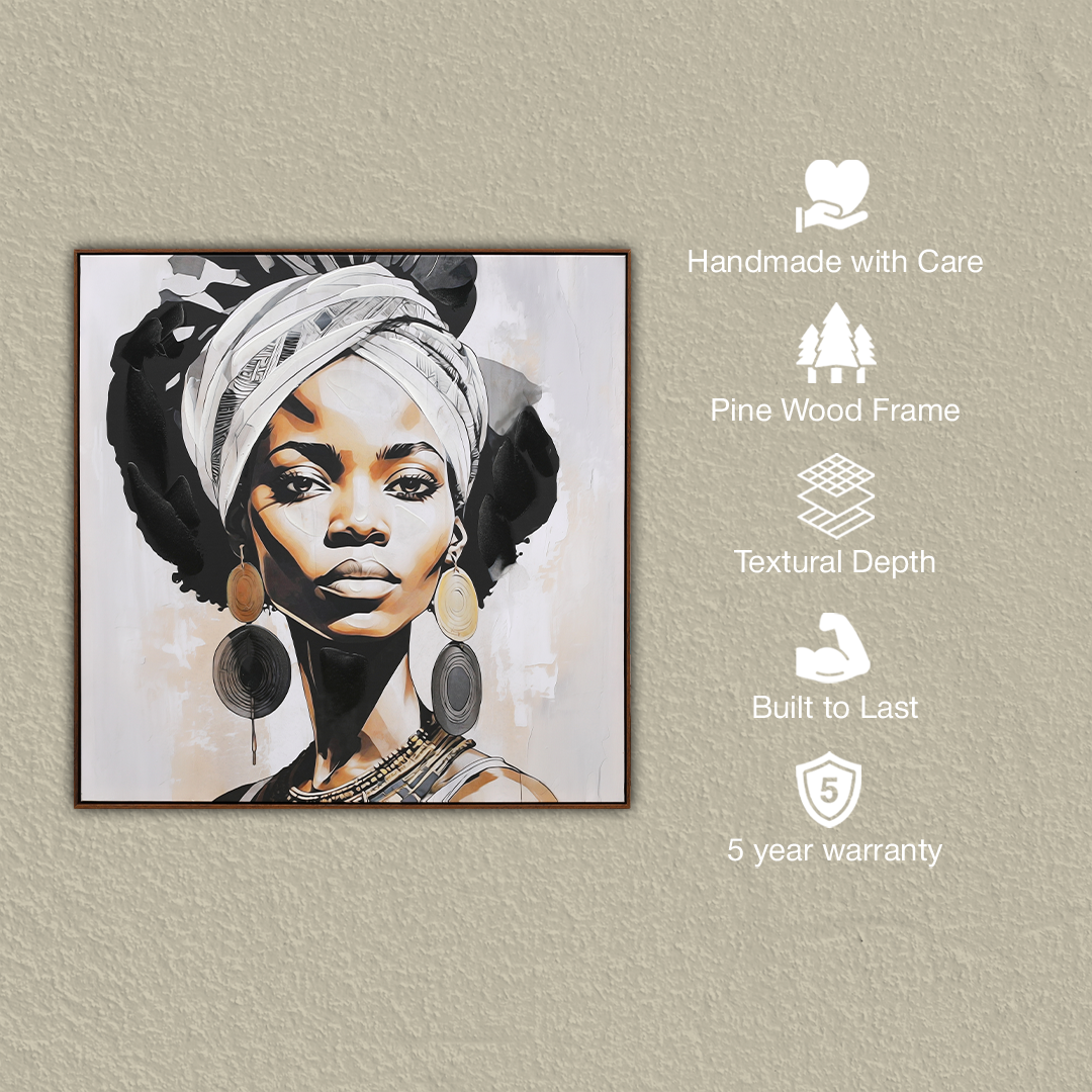 Auric Grace Handmade Textured Wall Painting