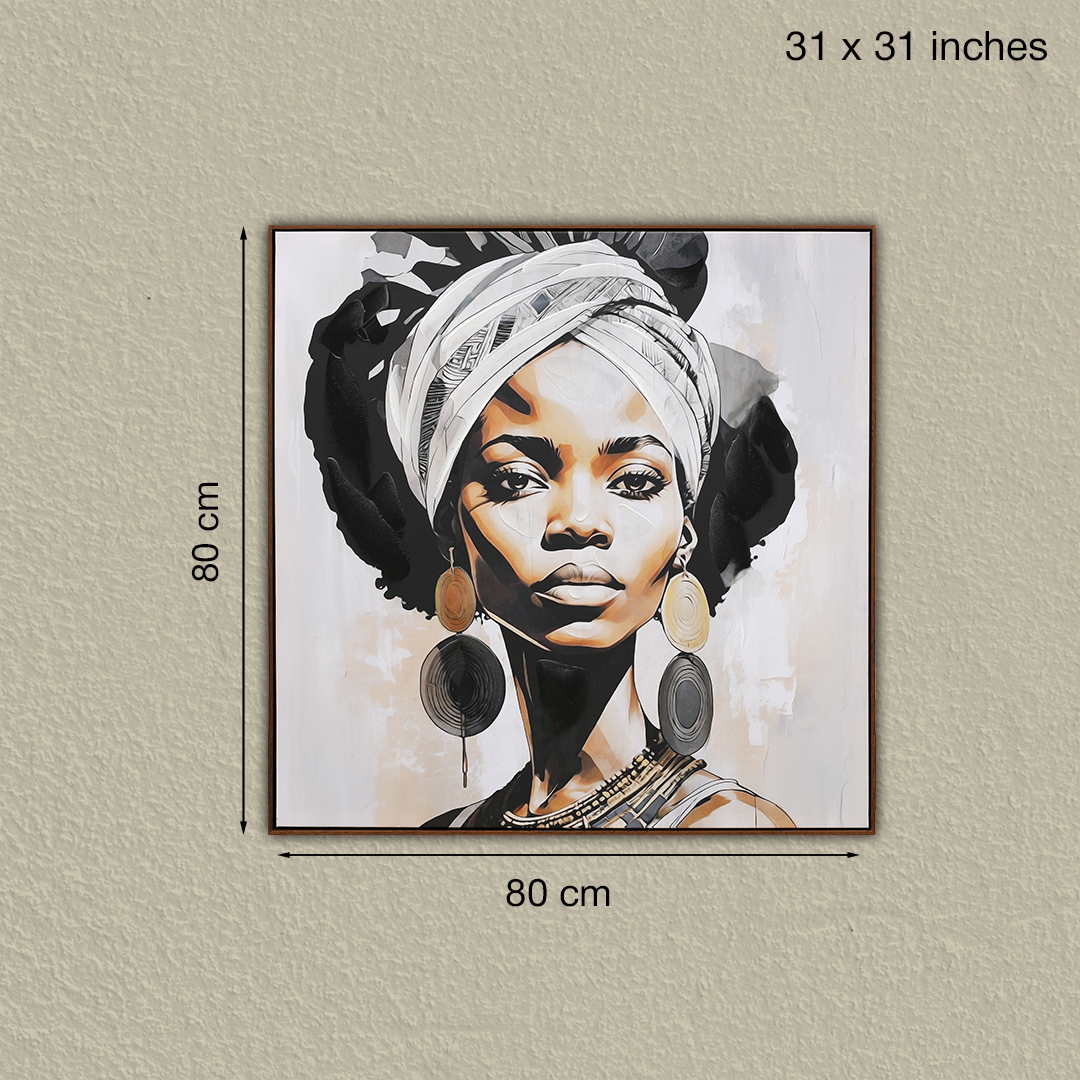 Auric Grace Handmade Textured Wall Painting