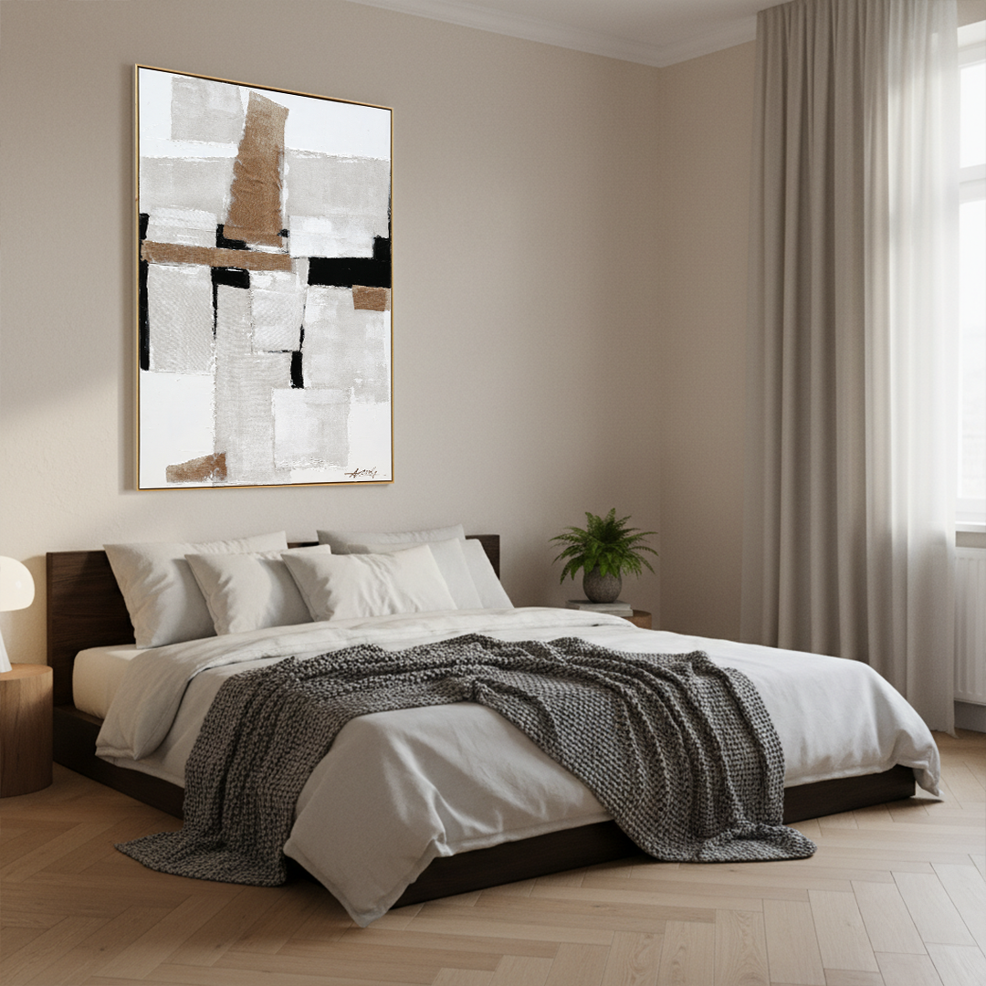 Ethereal Dune Handmade Textured Wall Painting