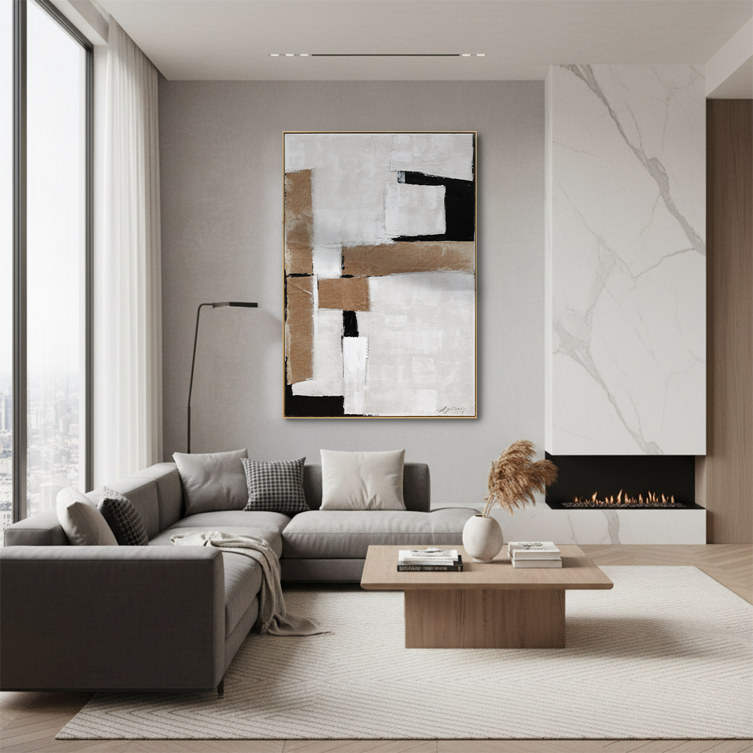 Lumine Handmade Textured Wall Painting
