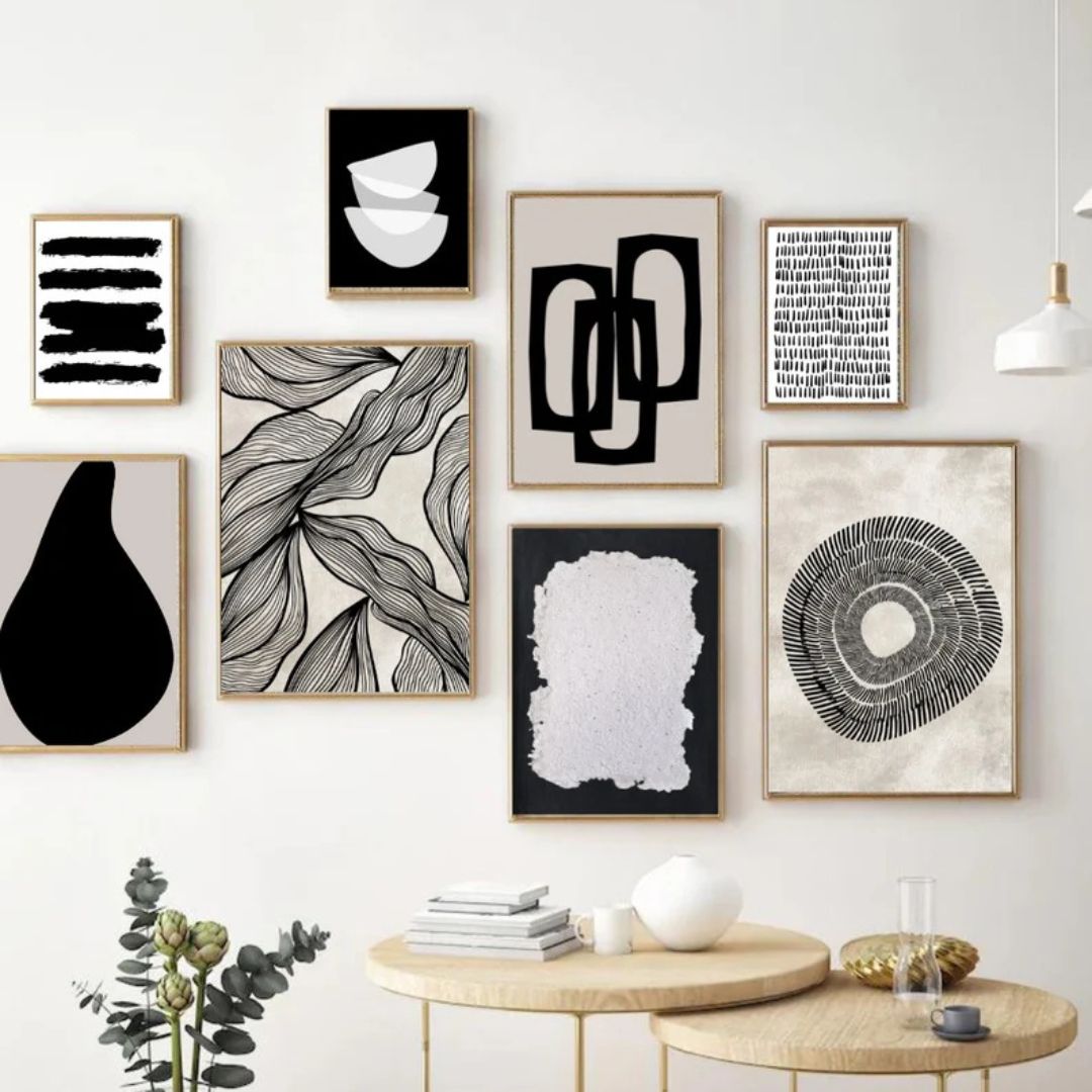 Black & White Art (set of 8) - Bare Boho Living