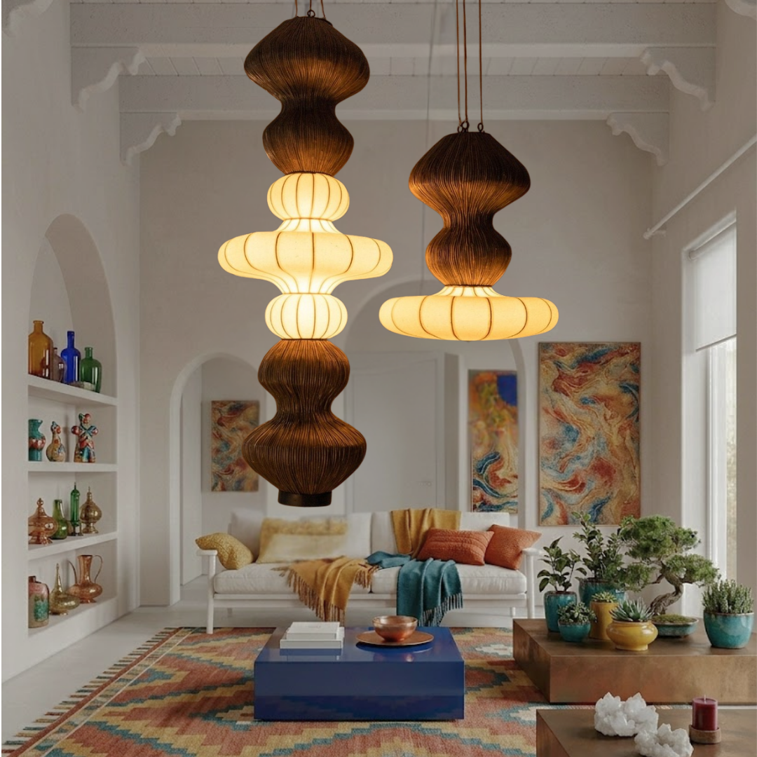 Solara Woven Globe Pendant