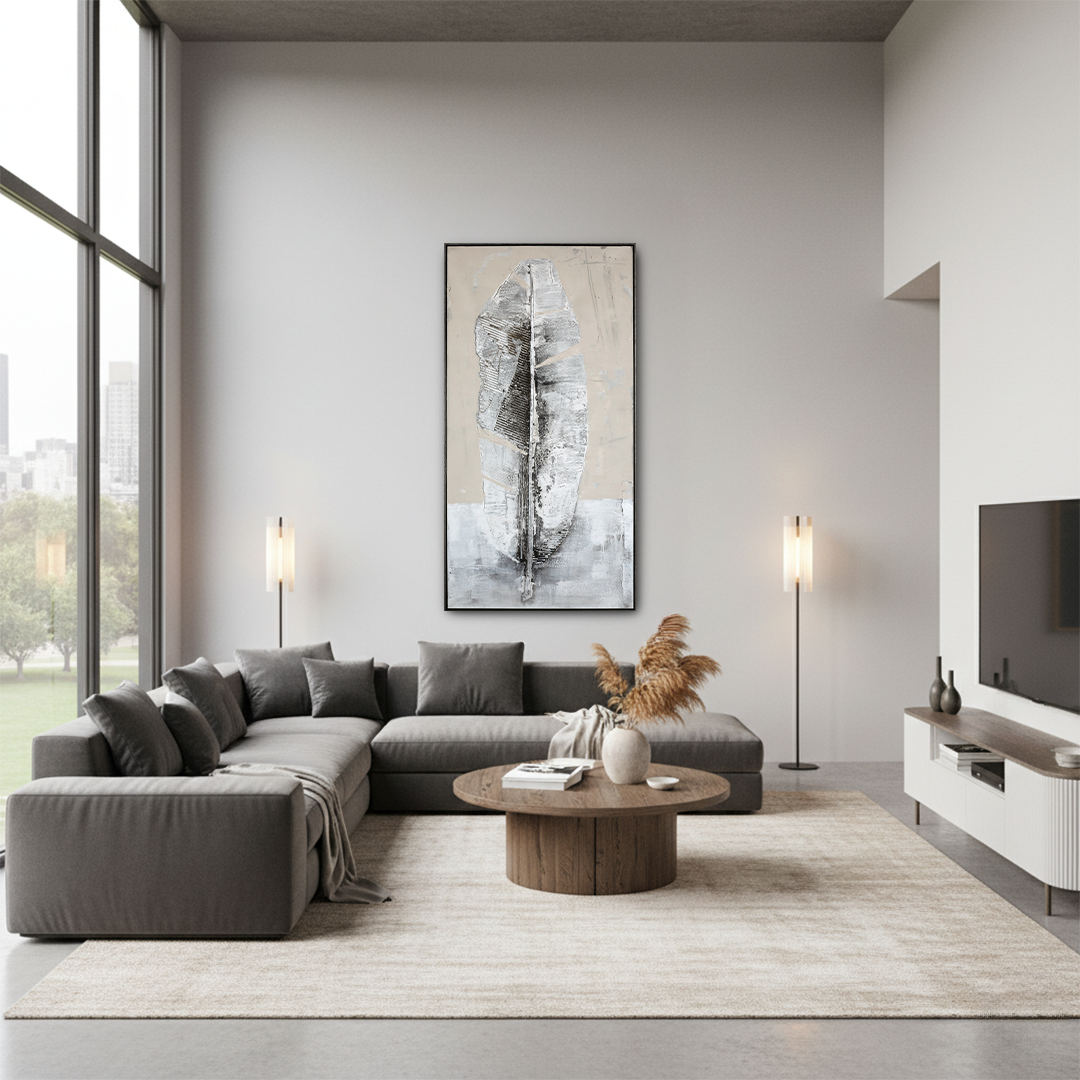 Whispered Form Handmade Wall Textured Painting