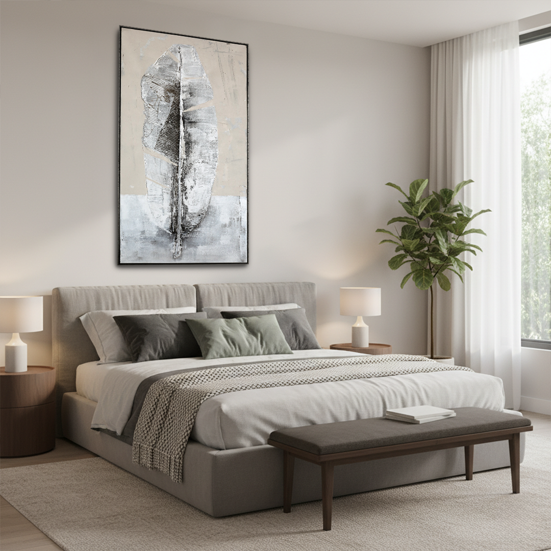 Whispered Form Handmade Wall Textured Painting