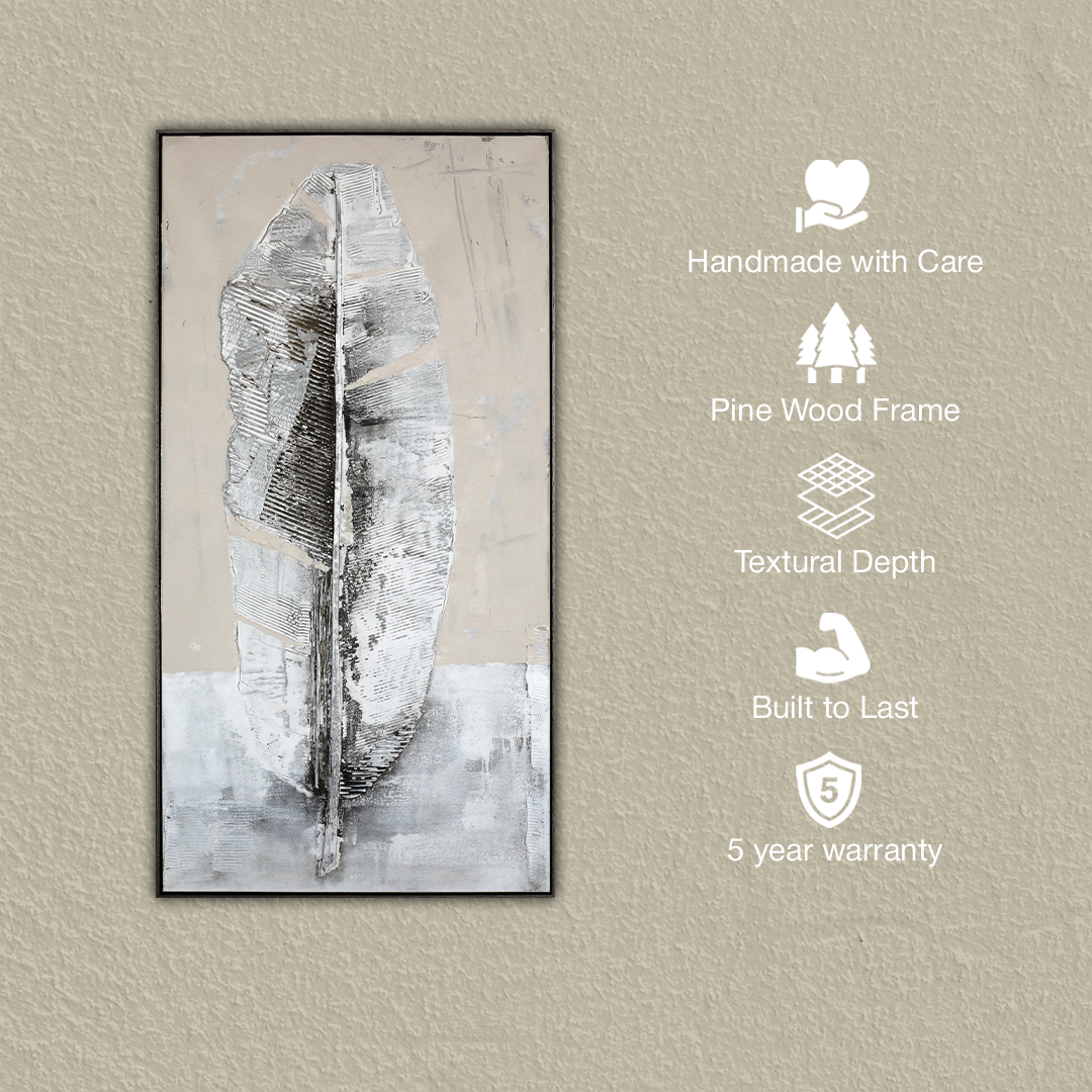 Whispered Form Handmade Wall Textured Painting
