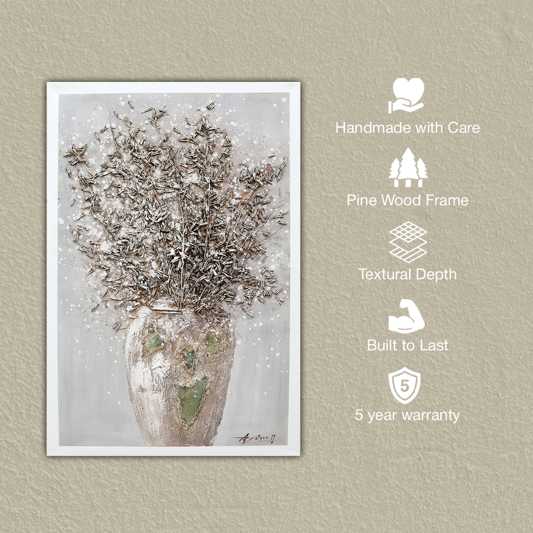 Auric Edge Handmade Textured Wall Painting