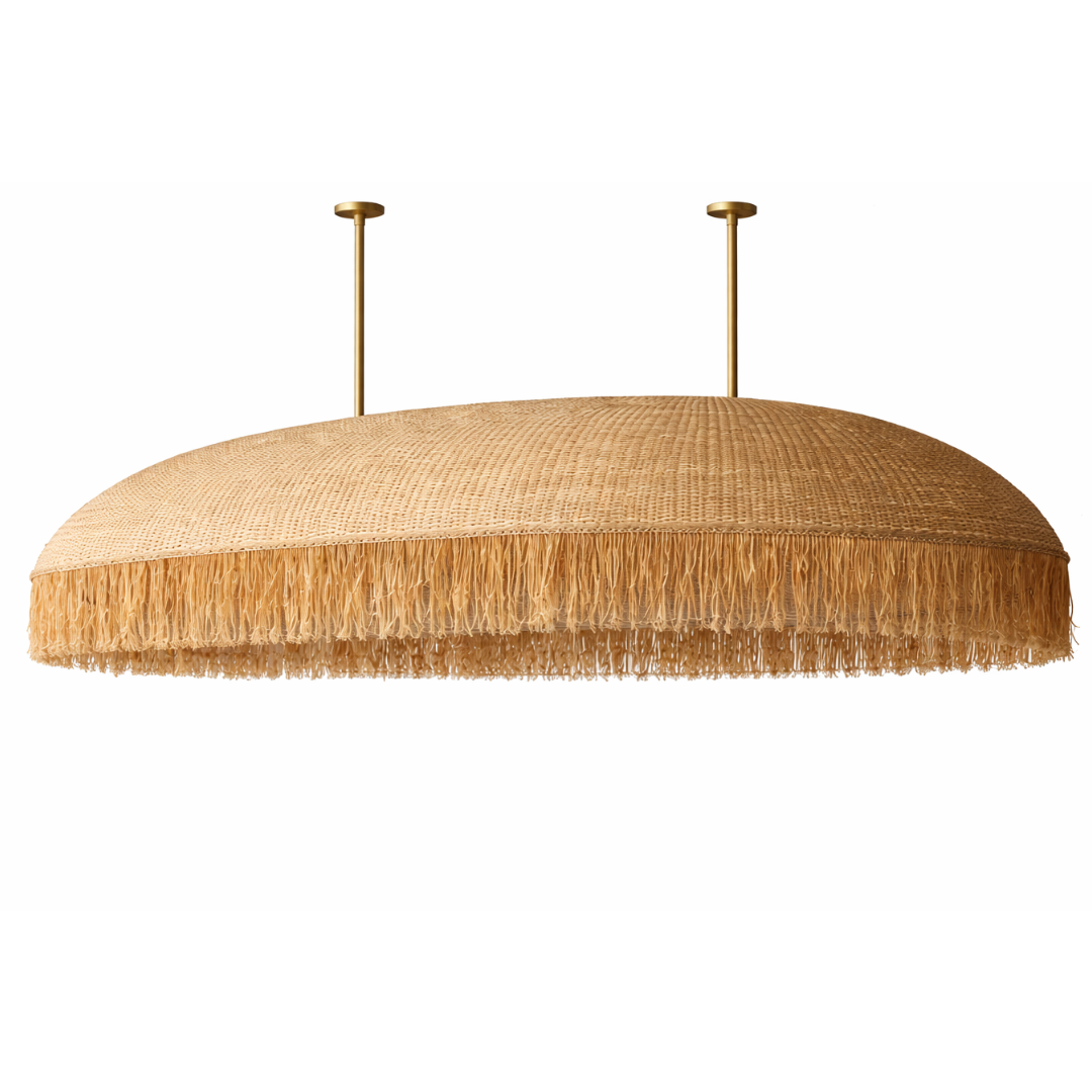 Sahara Fringe Oval Pendant