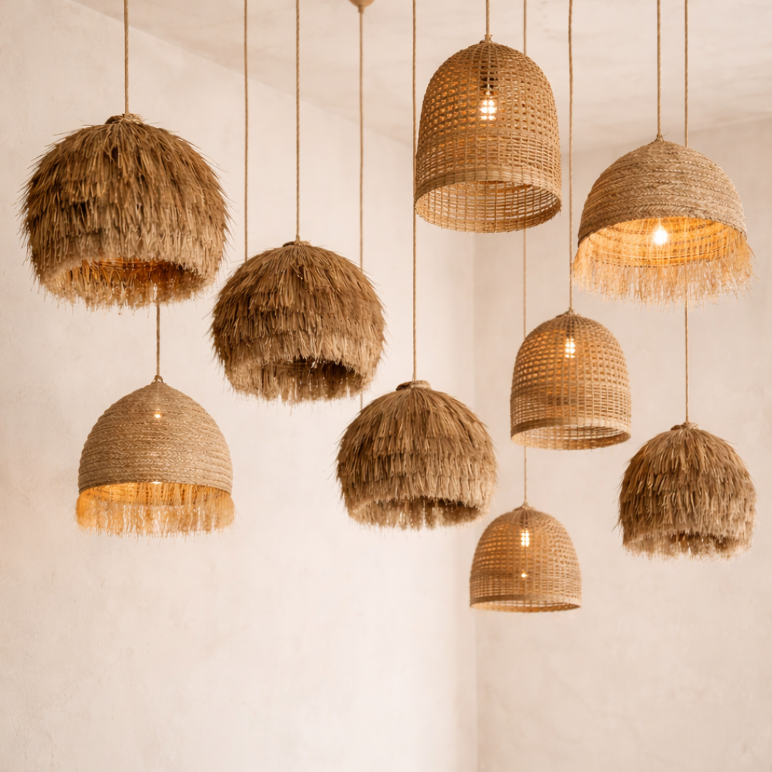 Raffia Harmony Pendant