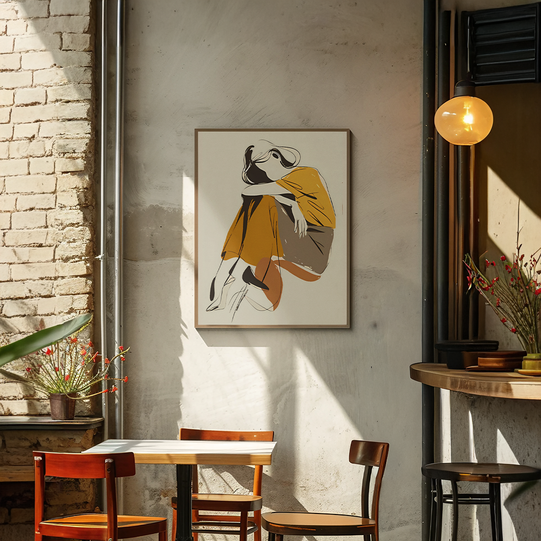 Sora Contemplative Digital Wall Painting