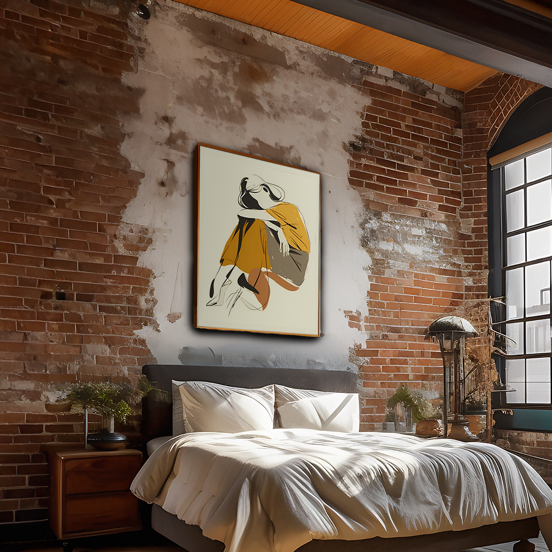 Sora Contemplative Digital Wall Painting