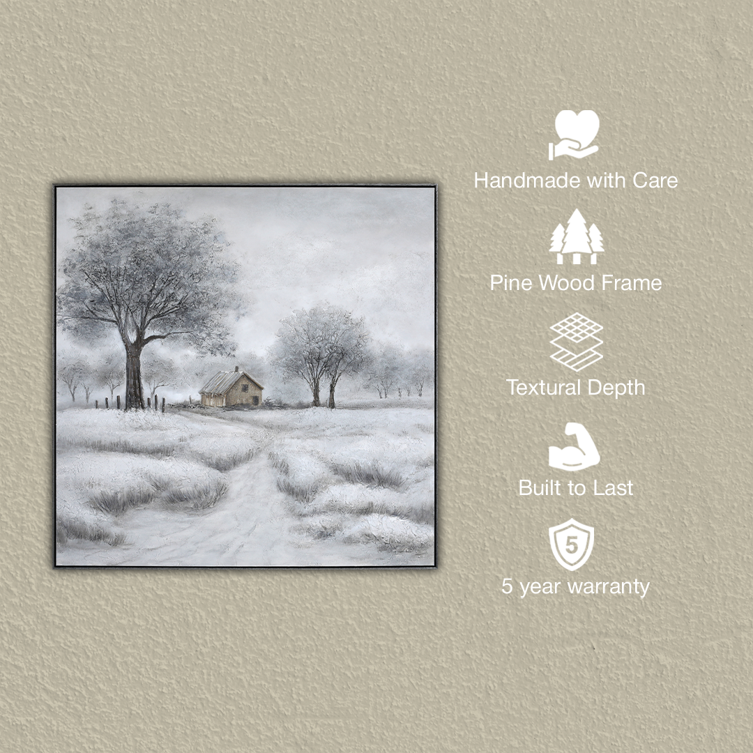 Whispering Pines Handmade Textured Wall Painting