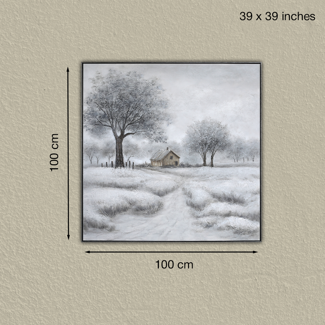 Whispering Pines Handmade Textured Wall Painting