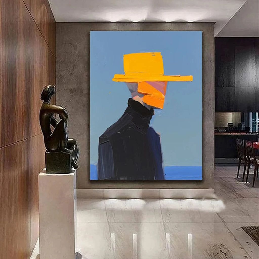 Golden Muse Canvas- Handmade Wall Painting