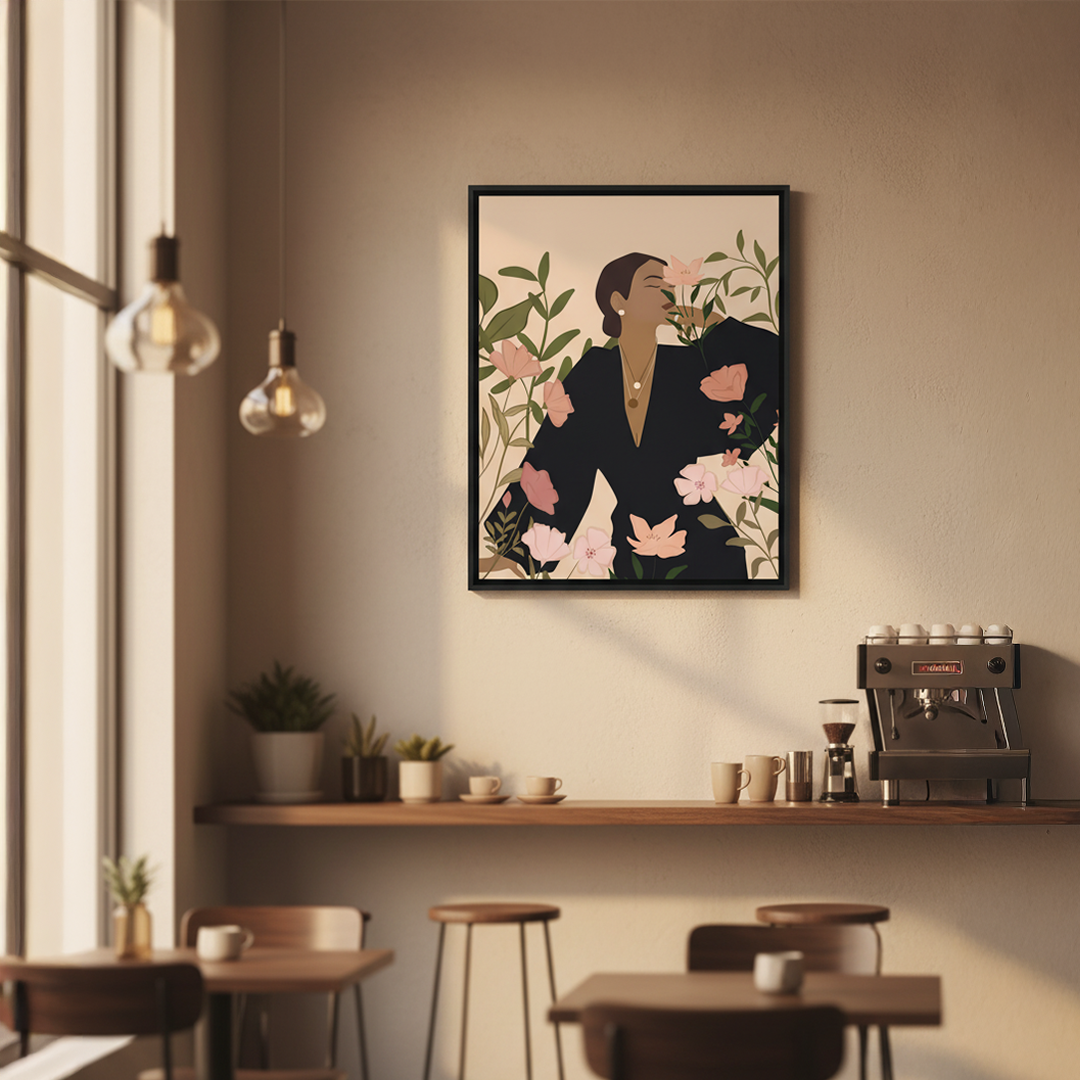 Flora Veil Digital Wall Painting