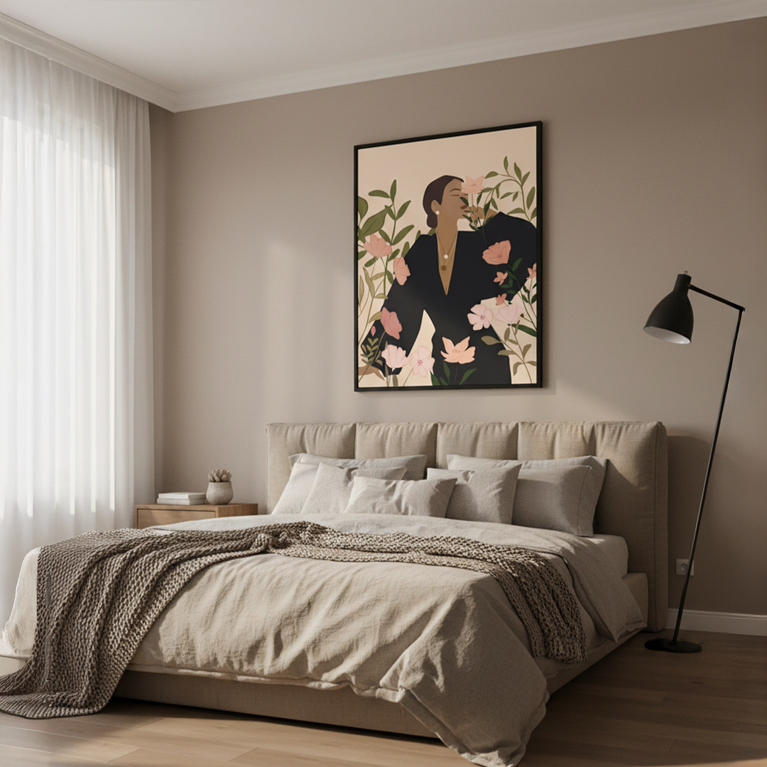 Flora Veil Digital Wall Painting