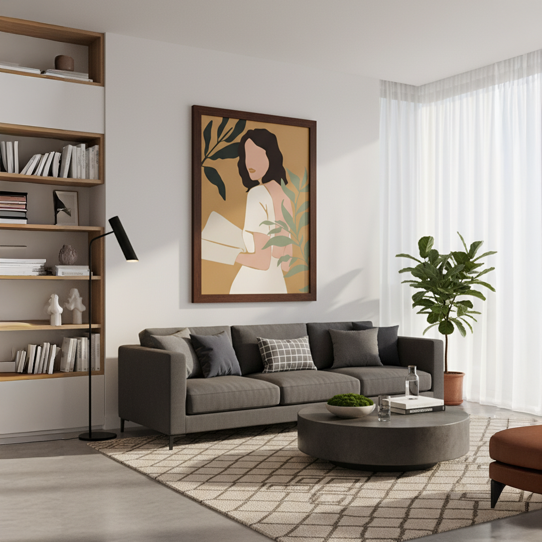 Meadow Whispers Digital Wall Painting