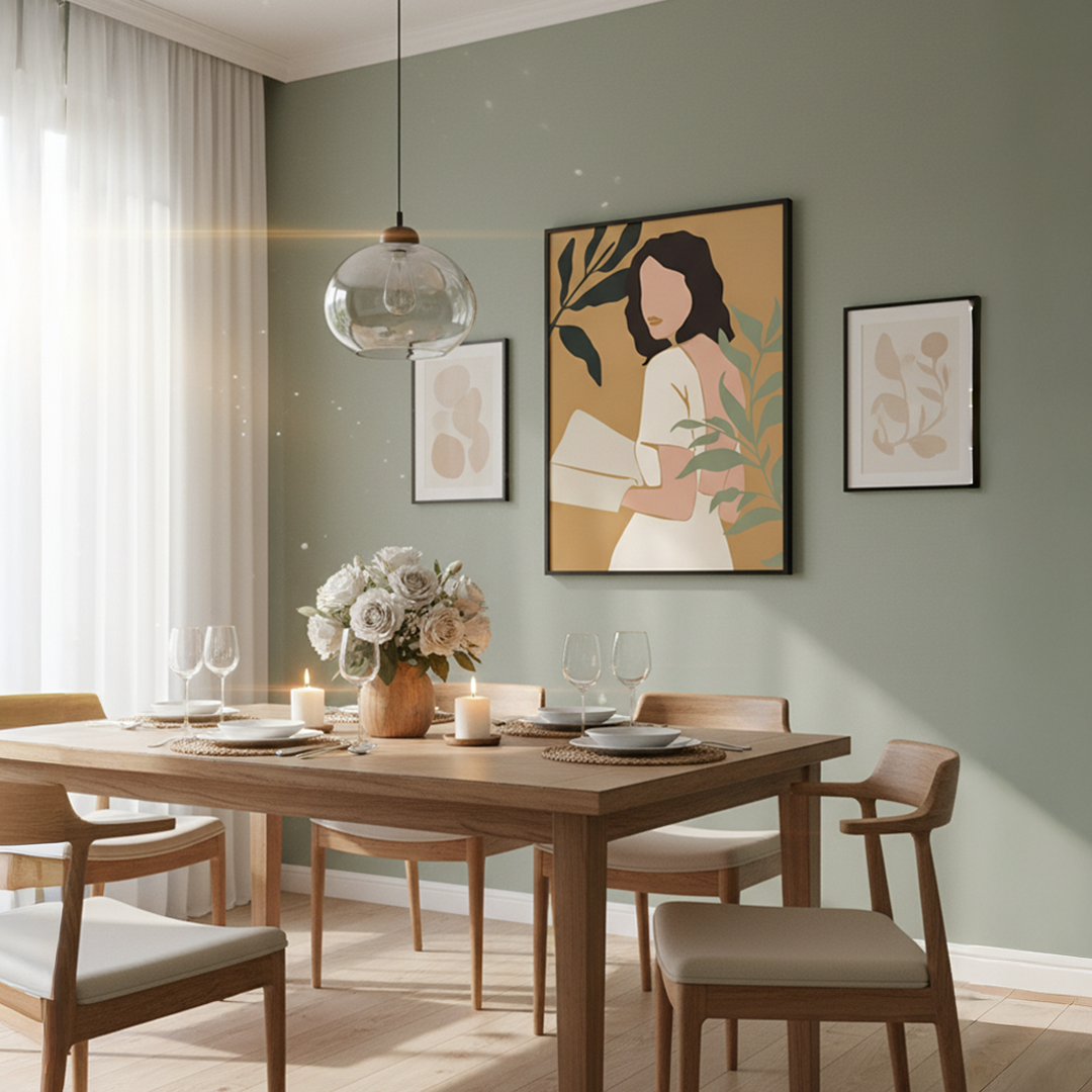 Meadow Whispers Digital Wall Painting