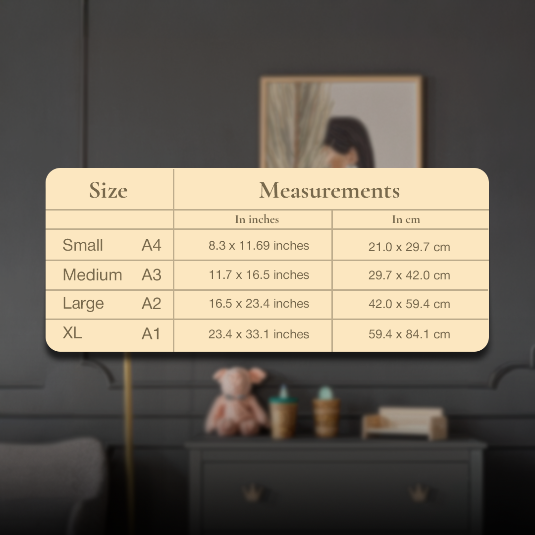 Veiled Grace Digital Wall Painting