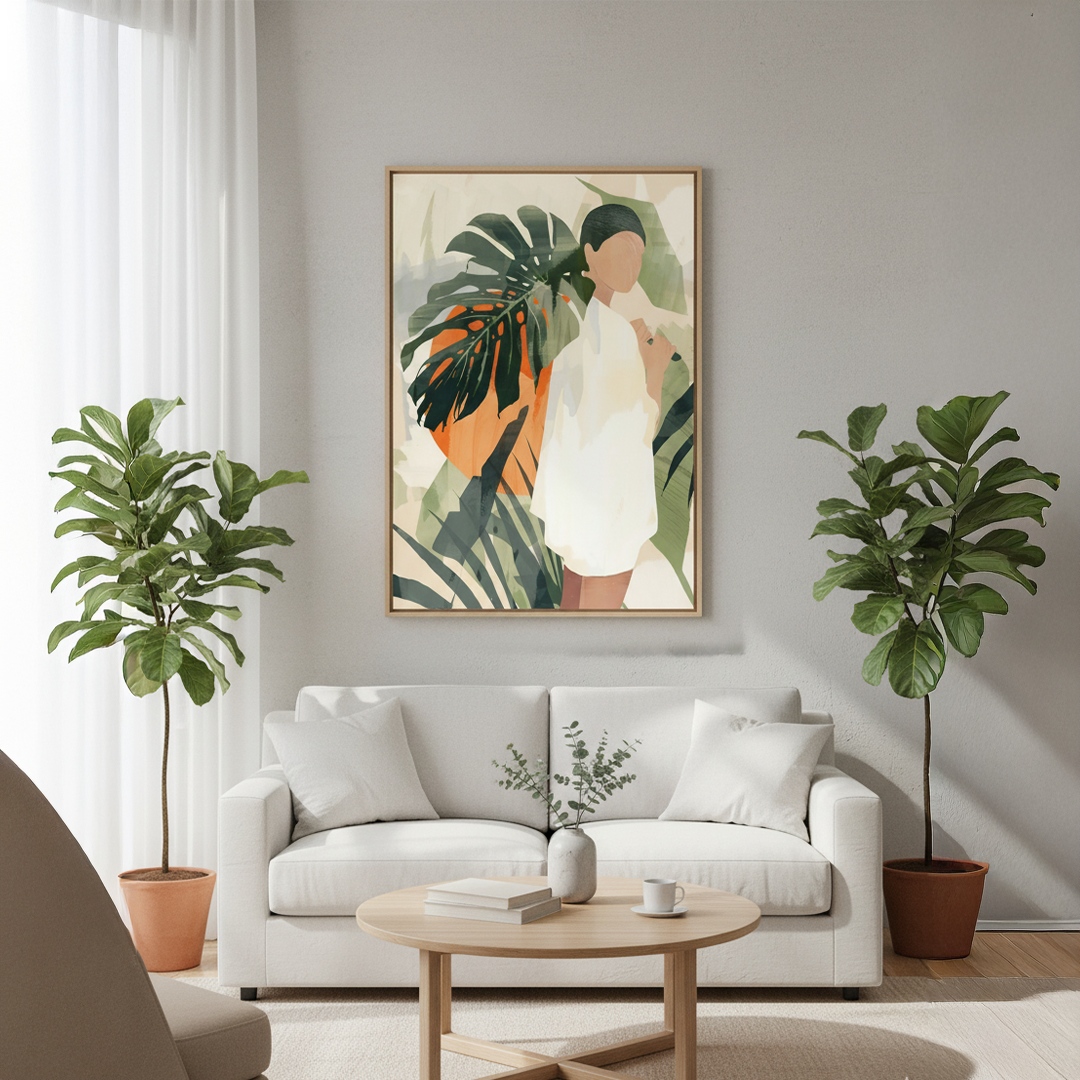 Lush Horizon Digital Wall Painting