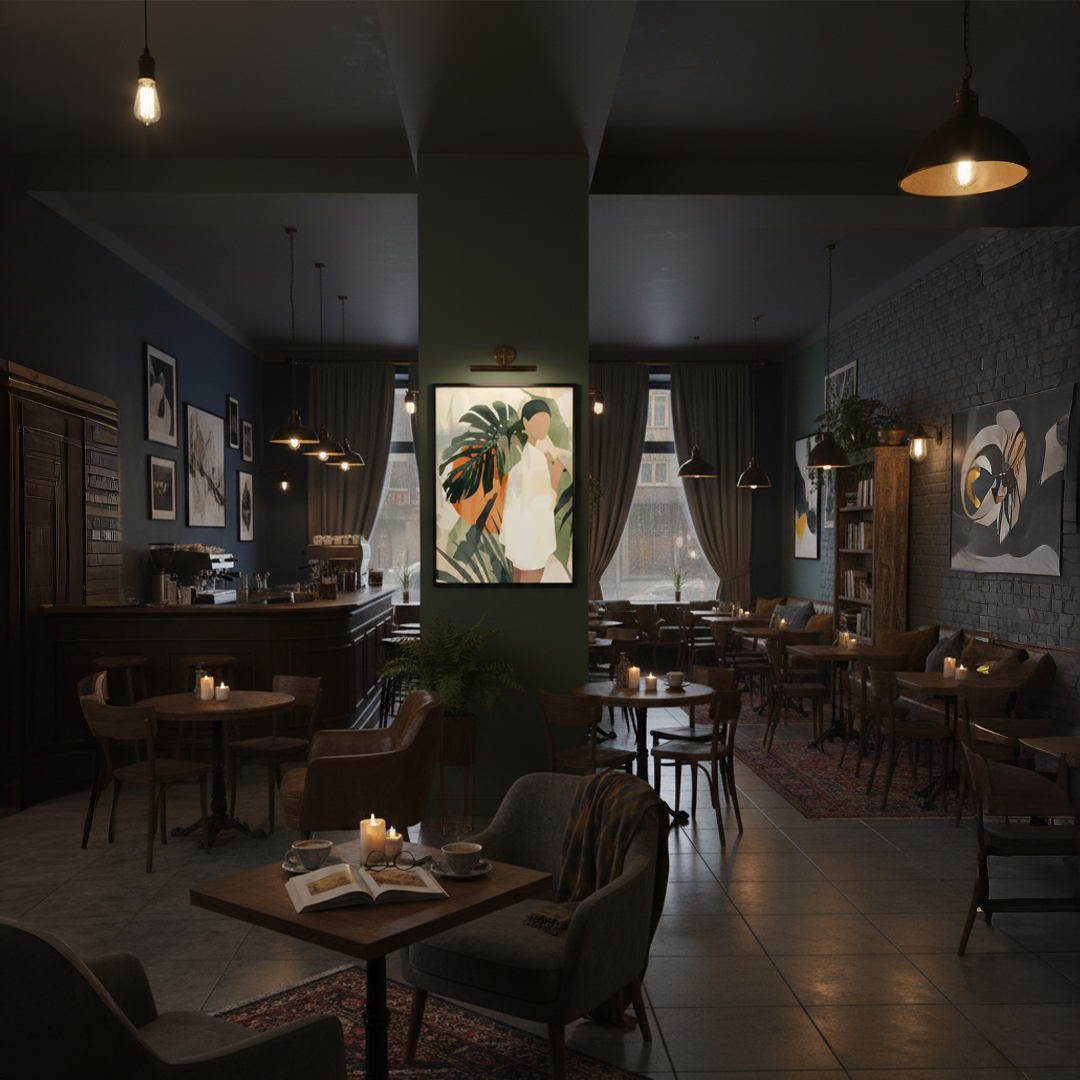 Lush Horizon Digital Wall Painting