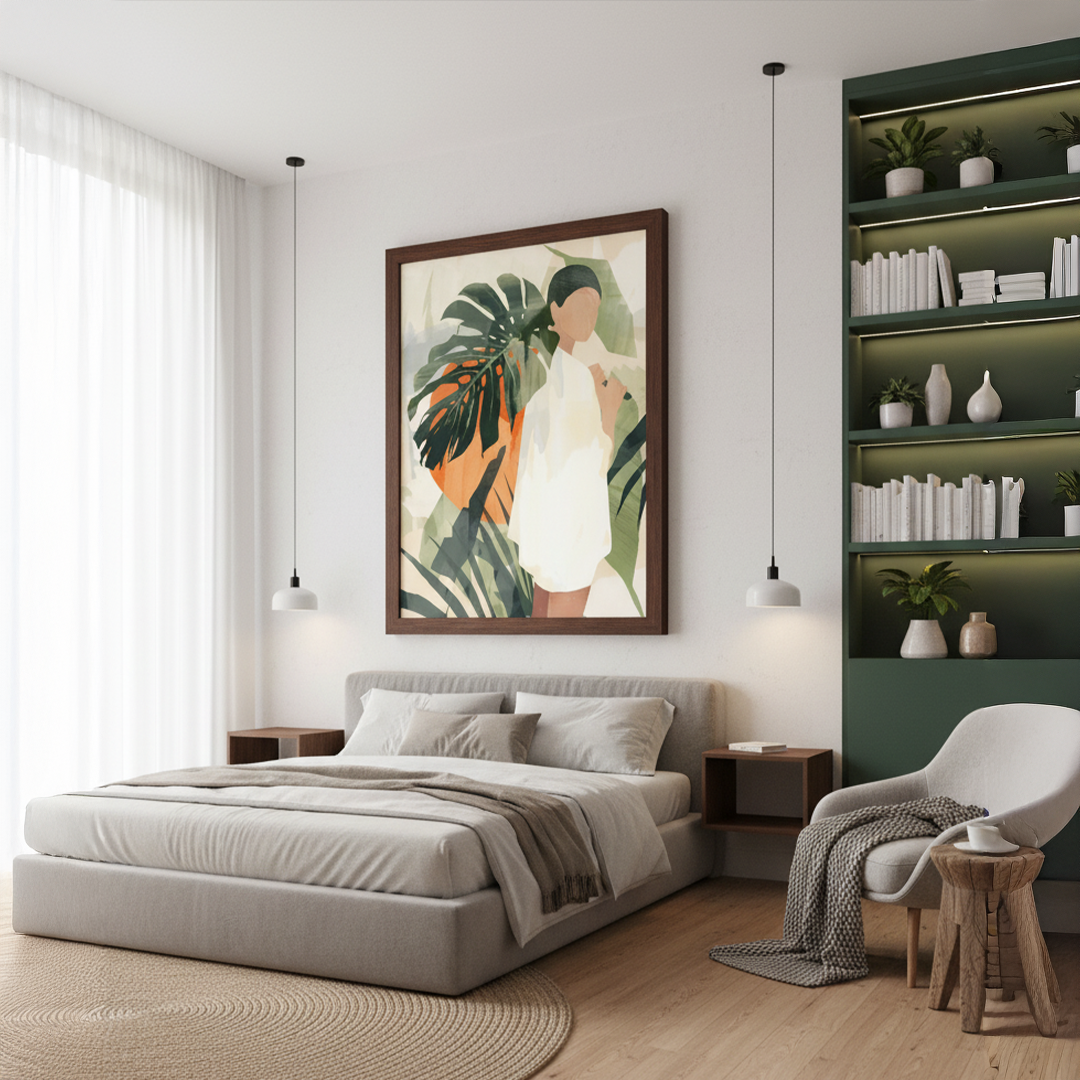 Lush Horizon Digital Wall Painting