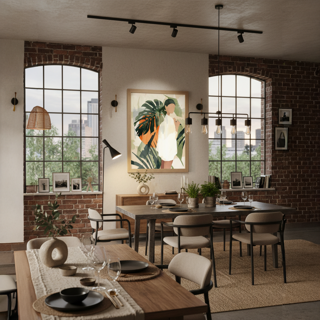 Lush Horizon Digital Wall Painting