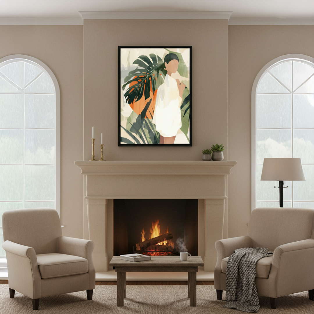 Lush Horizon Digital Wall Painting