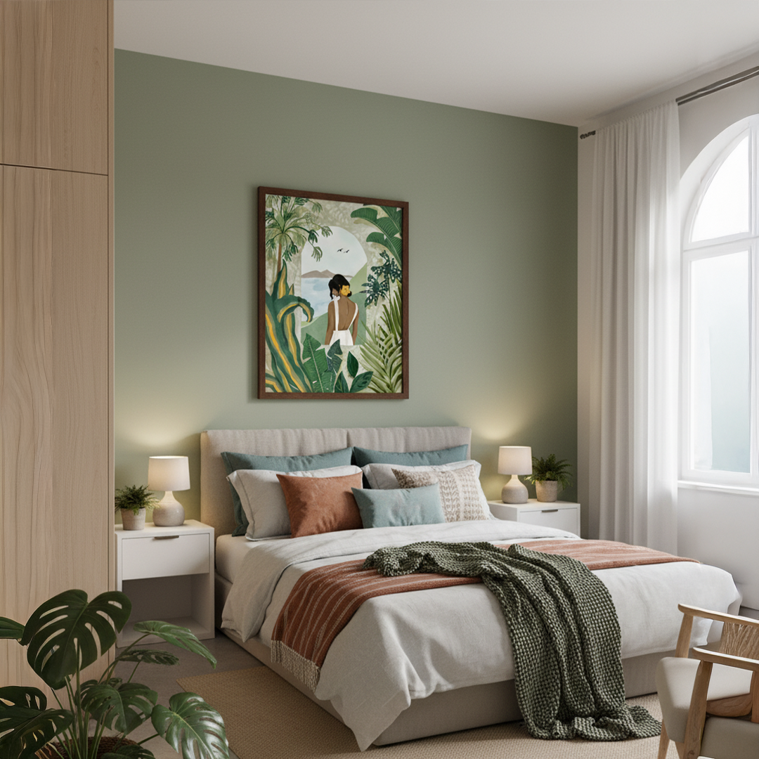 Tropical Oasis Digital Wall Painting