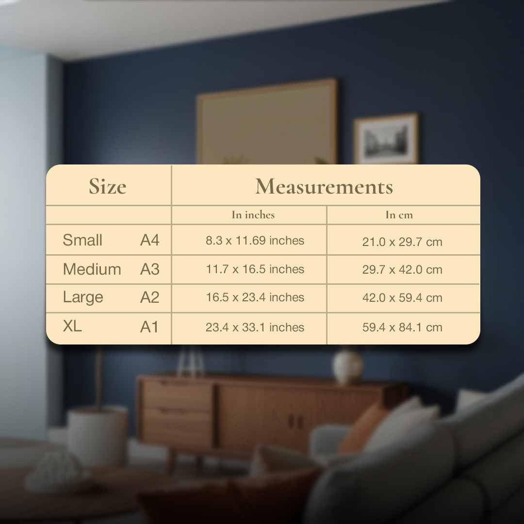 Petal Poise Digital Wall Painting