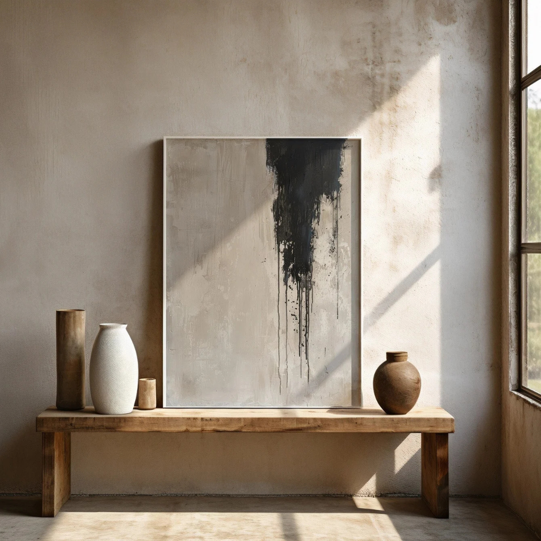 Wabi Sabi Abstract Digital Wall Painting