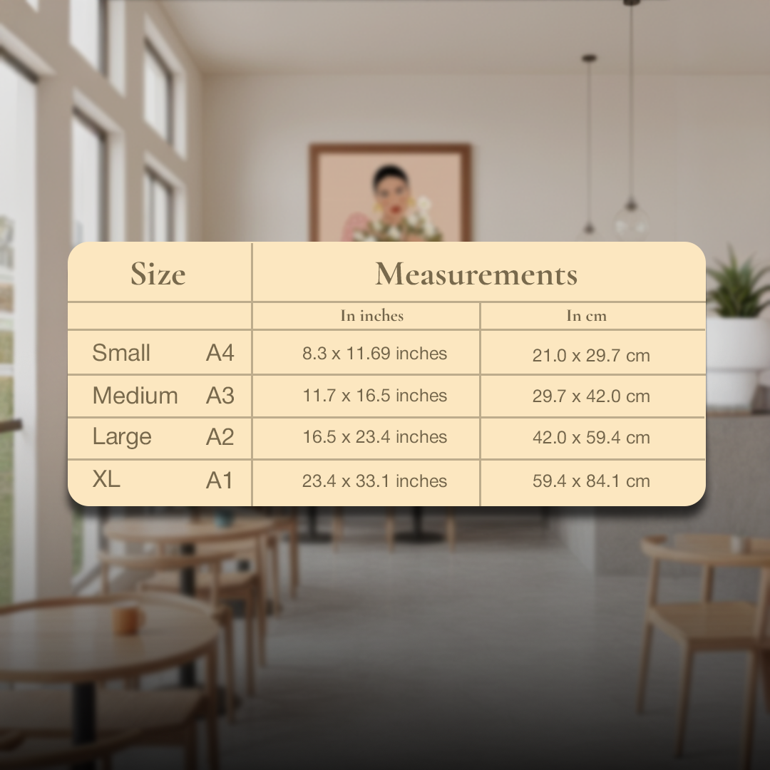 Fleur Poise Digital Wall Painting