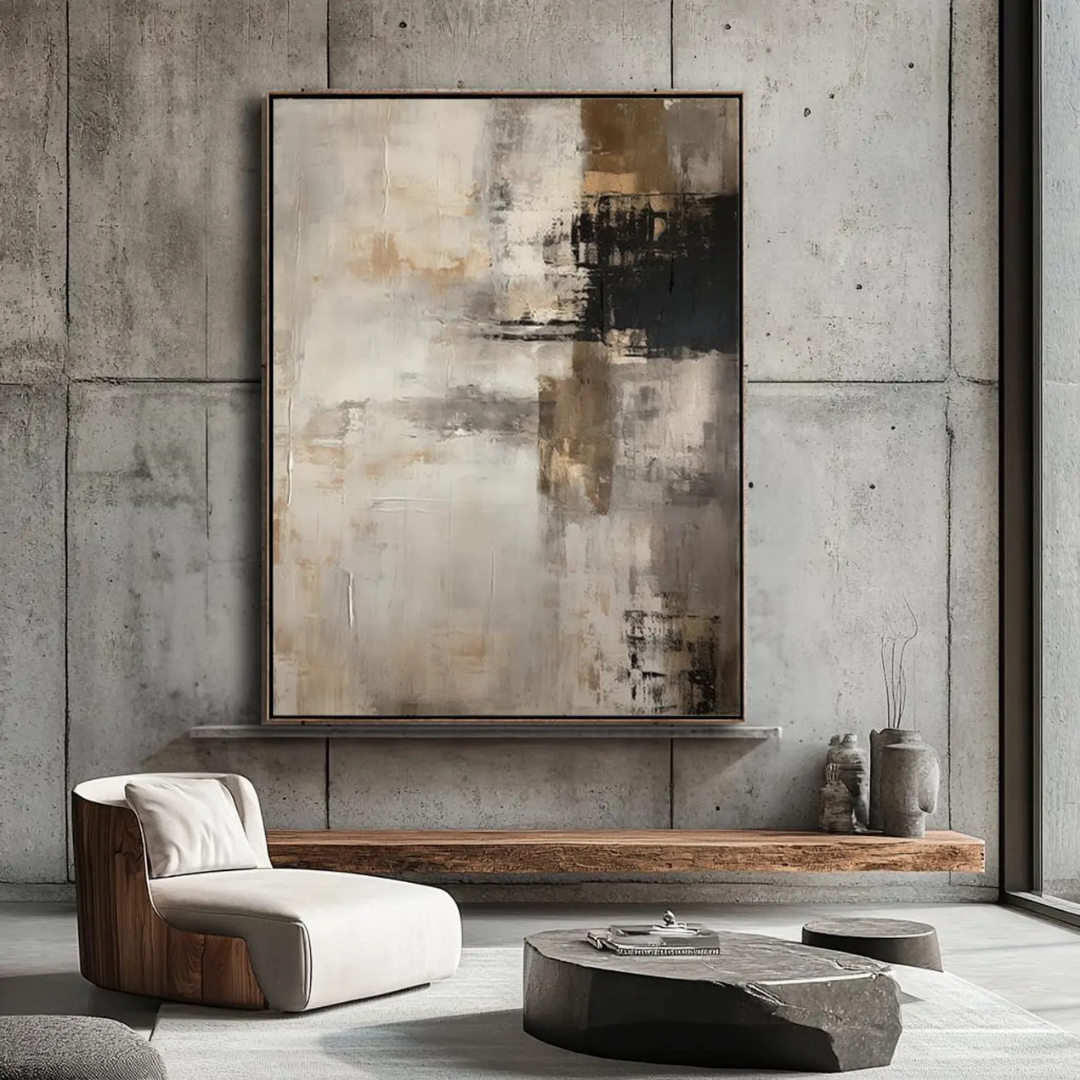 Oasis Calm Wall Art - Handmade Wall Painting
