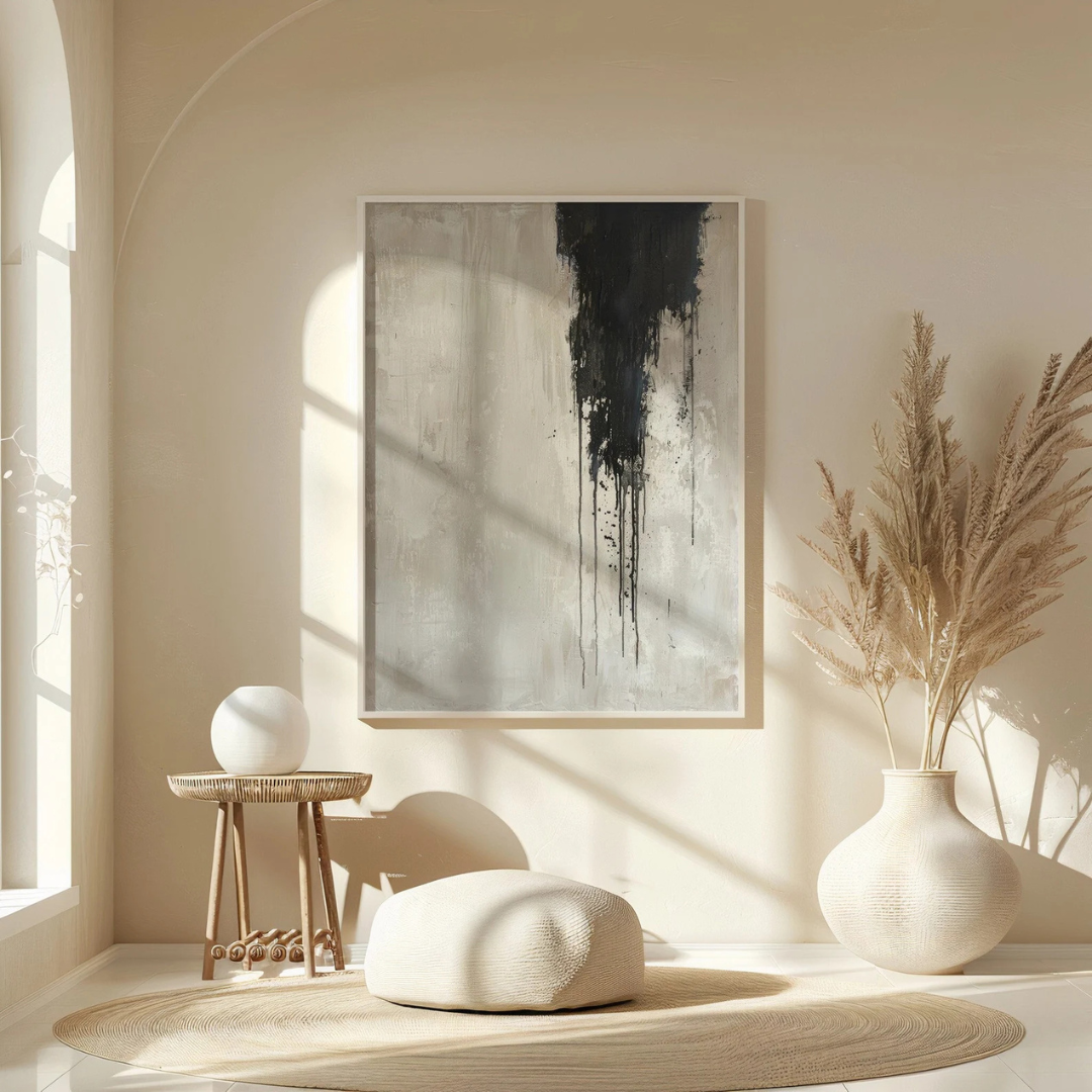 Wabi Sabi Abstract Digital Wall Painting