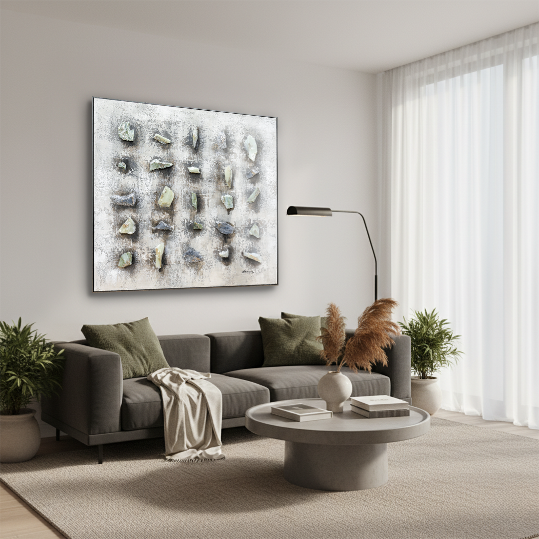 Marble Matrix 3D Handmade Textured Wall Painting