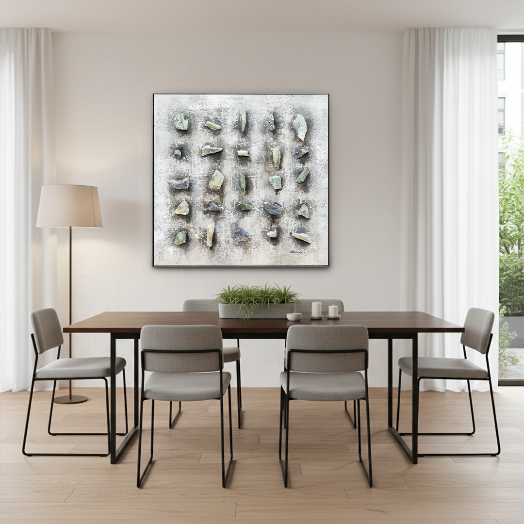 Marble Matrix 3D Handmade Textured Wall Painting