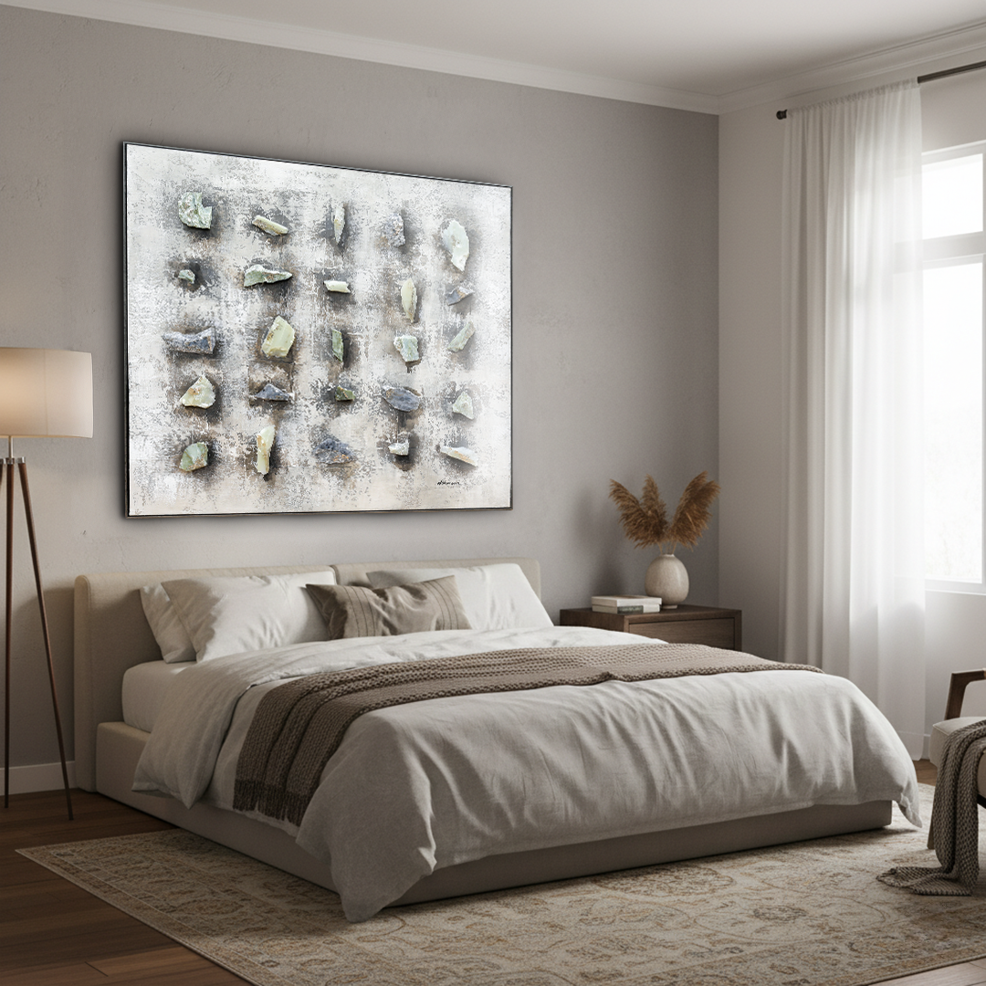 Marble Matrix 3D Handmade Textured Wall Painting