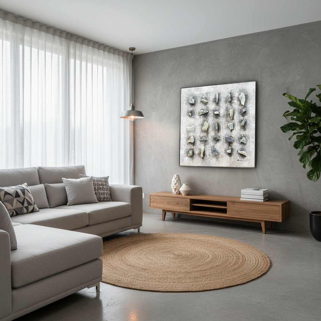 Marble Matrix 3D Handmade Textured Wall Painting