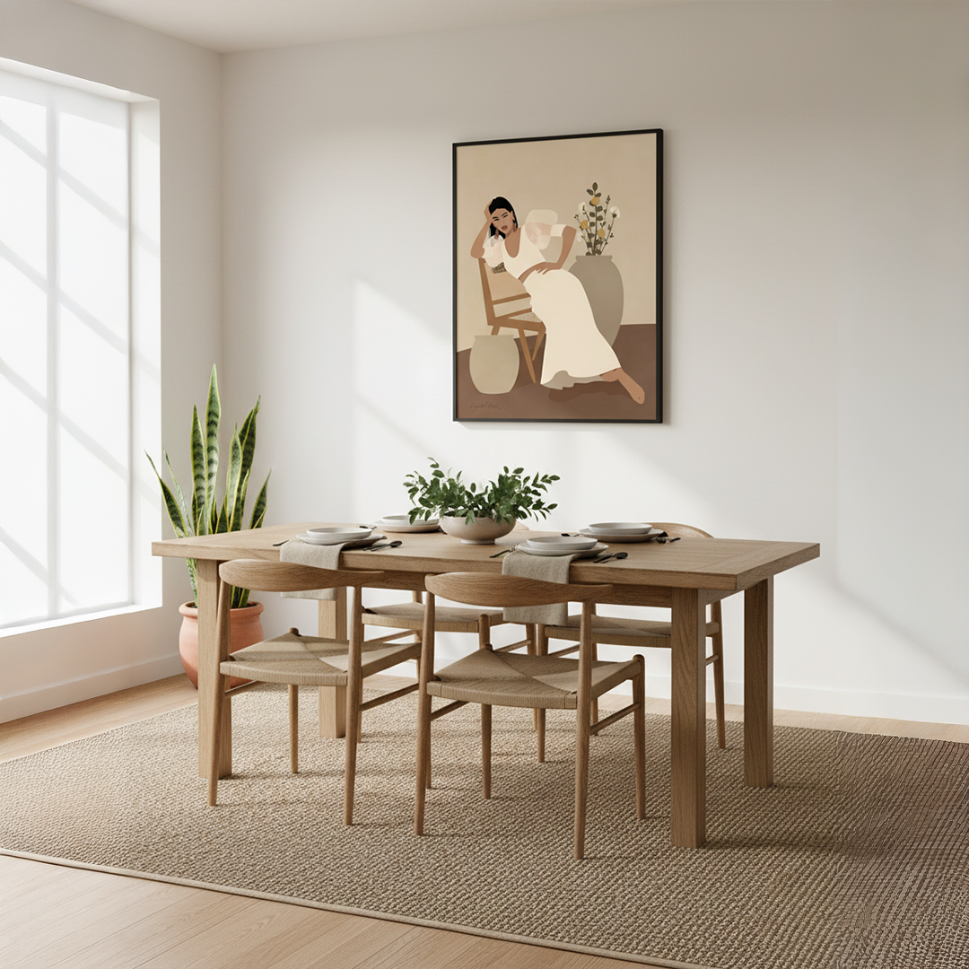 Poised Serenity Digital Wall Painting