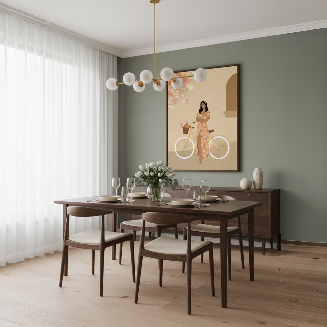 The Cyclist’s Escape Digital Wall Painting